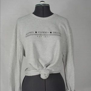 Alpha Gamma Delta Henley Longsleeve